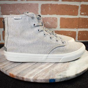 Vans Camden Hi Shoes Womens Size 6.5 Athletic Skate Sneakers Back Zipper Floral.